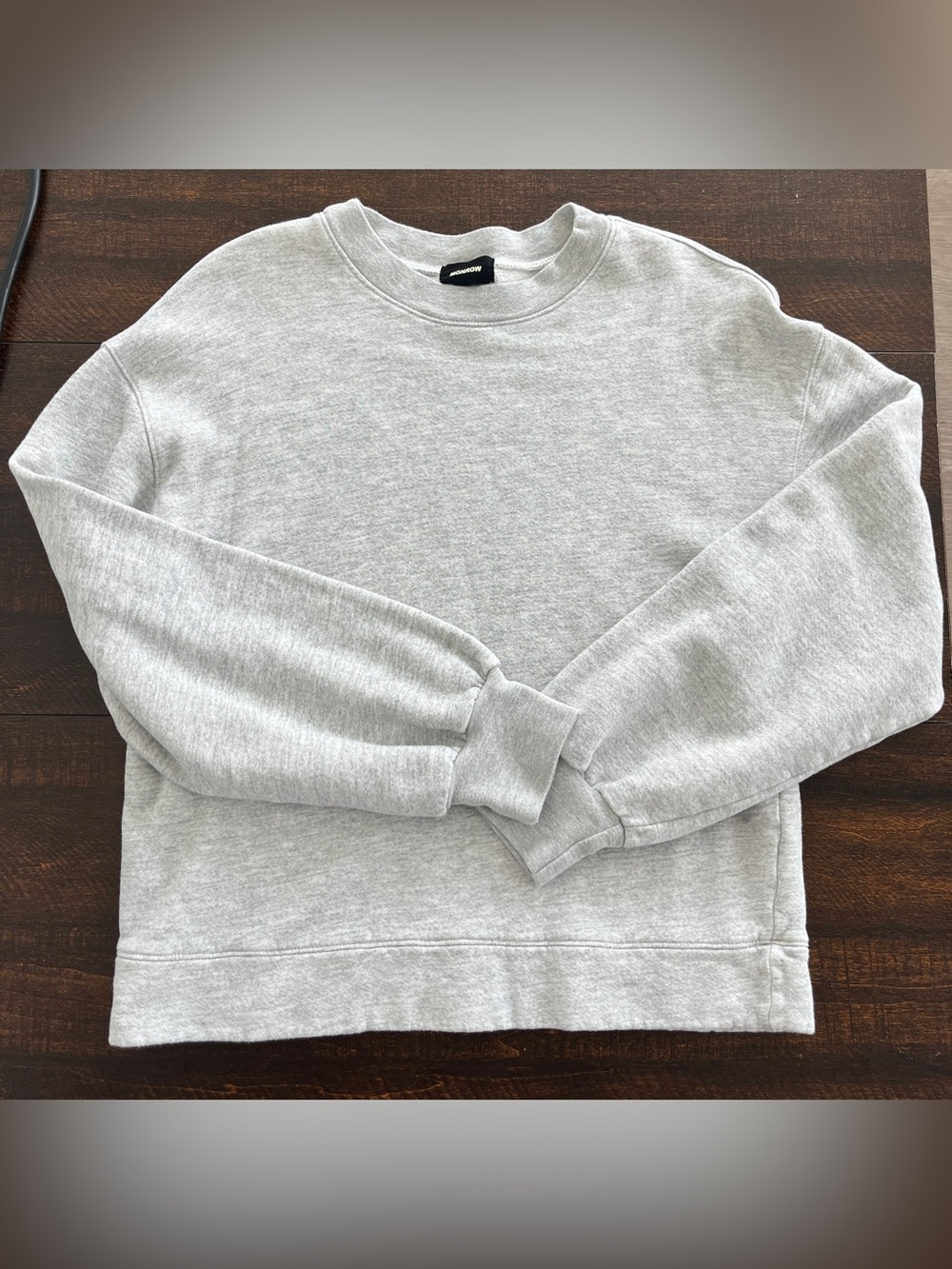 Monrow Crewneck Sweatshirt - Light Gray